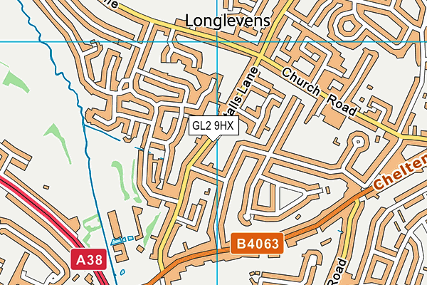 GL2 9HX map - OS VectorMap District (Ordnance Survey)