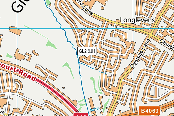 GL2 9JH map - OS VectorMap District (Ordnance Survey)