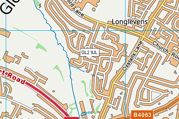 GL2 9JL map - OS VectorMap District (Ordnance Survey)