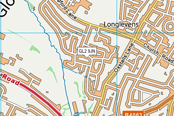 GL2 9JN map - OS VectorMap District (Ordnance Survey)