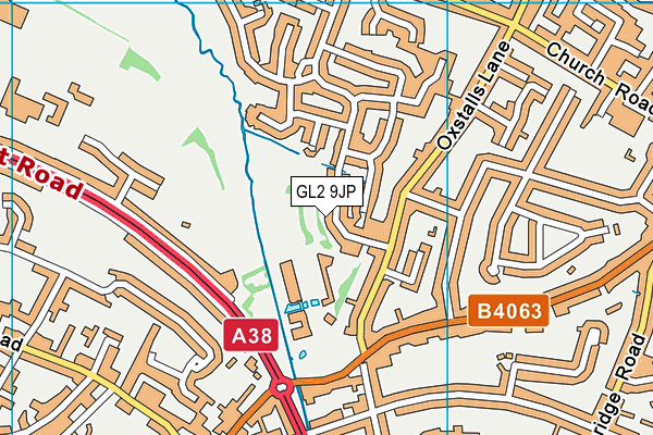 GL2 9JP map - OS VectorMap District (Ordnance Survey)