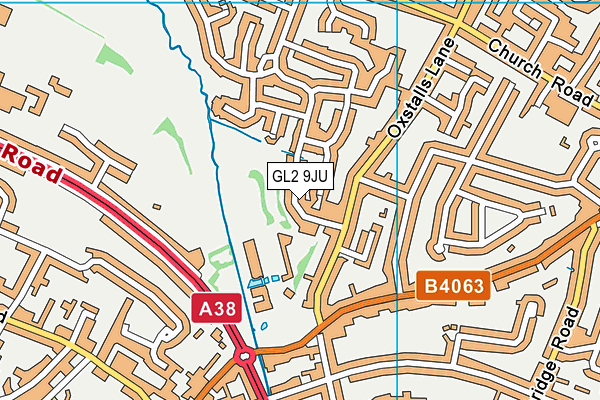 GL2 9JU map - OS VectorMap District (Ordnance Survey)