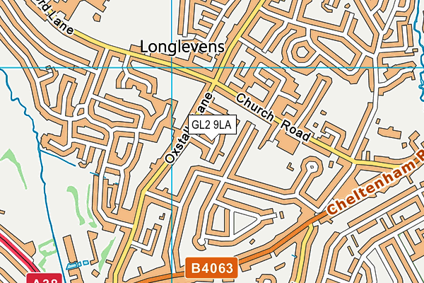 GL2 9LA map - OS VectorMap District (Ordnance Survey)