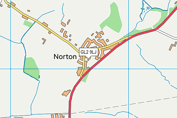 Norton Church of England Primary School map (GL2 9LJ) - OS VectorMap District (Ordnance Survey)