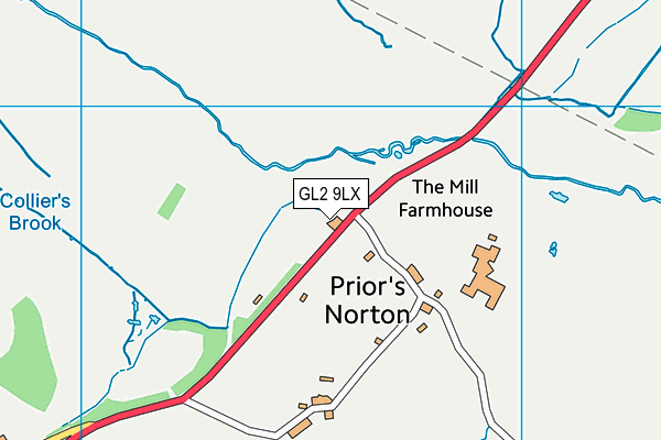 GL2 9LX map - OS VectorMap District (Ordnance Survey)