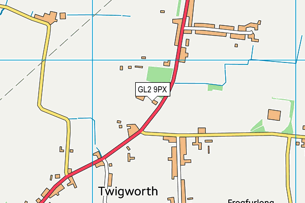 GL2 9PX map - OS VectorMap District (Ordnance Survey)