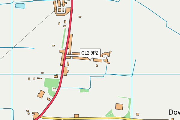 GL2 9PZ map - OS VectorMap District (Ordnance Survey)