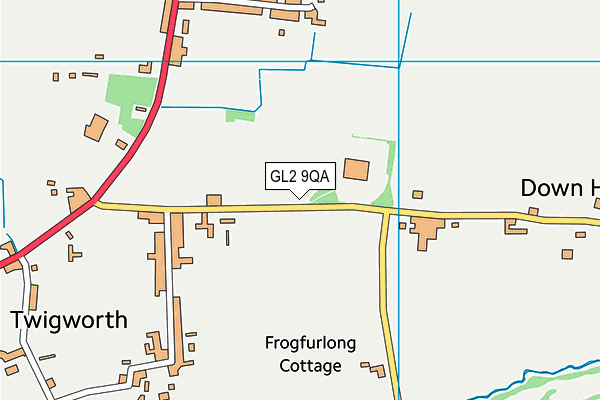 GL2 9QA map - OS VectorMap District (Ordnance Survey)