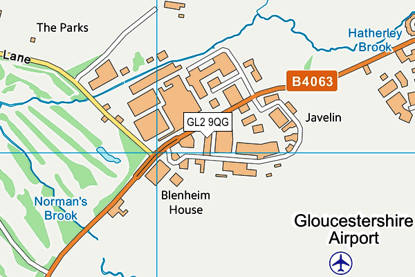 GL2 9QG map - OS VectorMap District (Ordnance Survey)