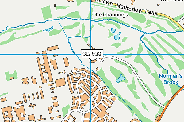 GL2 9QQ map - OS VectorMap District (Ordnance Survey)