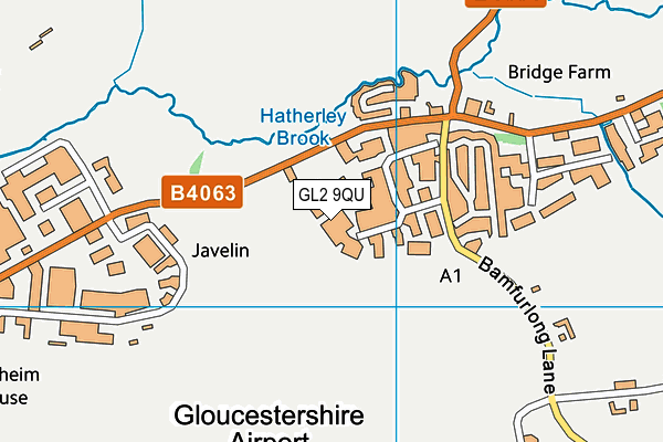 GL2 9QU map - OS VectorMap District (Ordnance Survey)