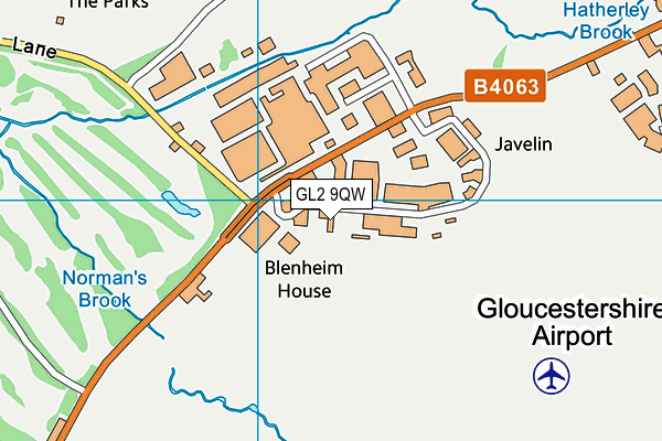 GL2 9QW map - OS VectorMap District (Ordnance Survey)