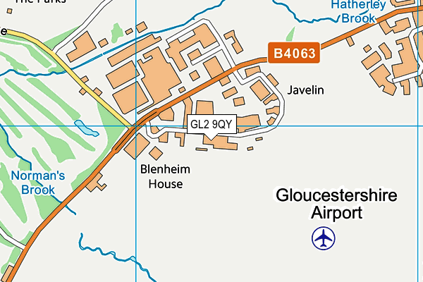 GL2 9QY map - OS VectorMap District (Ordnance Survey)