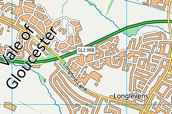 GL2 9RB map - OS VectorMap District (Ordnance Survey)