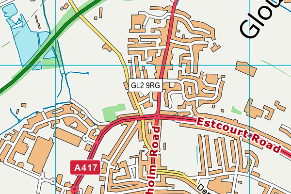 GL2 9RG map - OS VectorMap District (Ordnance Survey)