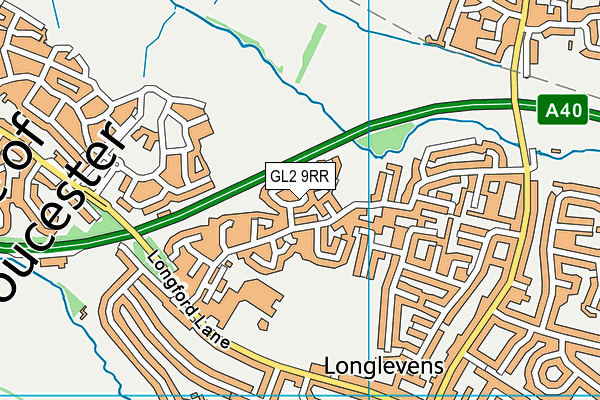 GL2 9RR map - OS VectorMap District (Ordnance Survey)