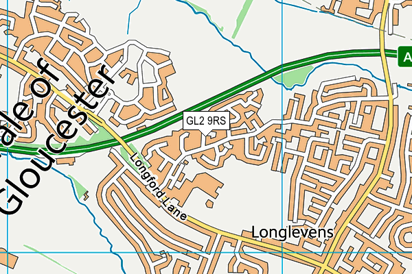 GL2 9RS map - OS VectorMap District (Ordnance Survey)