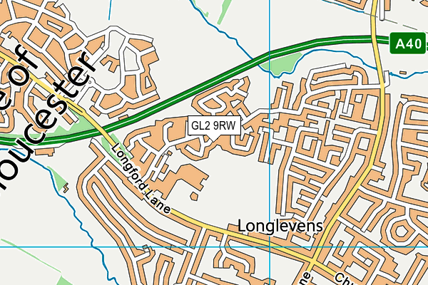 GL2 9RW map - OS VectorMap District (Ordnance Survey)