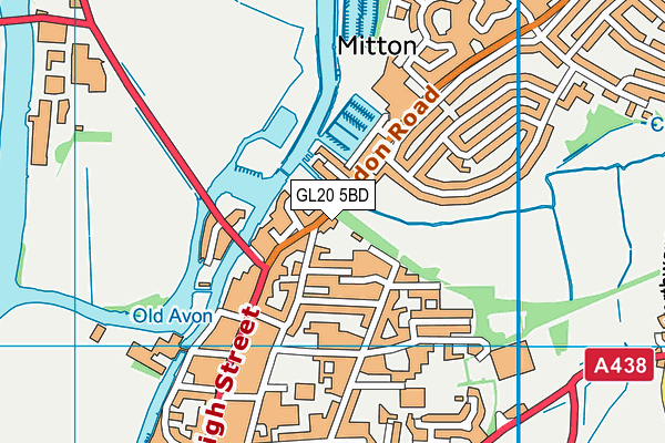 GL20 5BD map - OS VectorMap District (Ordnance Survey)