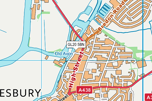 GL20 5BN map - OS VectorMap District (Ordnance Survey)