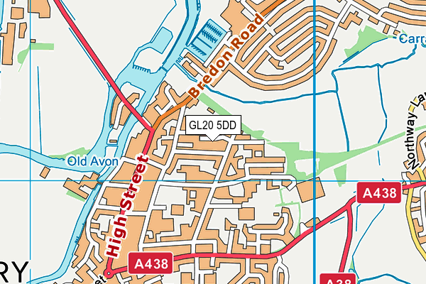 GL20 5DD map - OS VectorMap District (Ordnance Survey)