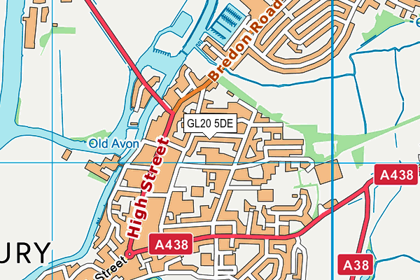 GL20 5DE map - OS VectorMap District (Ordnance Survey)