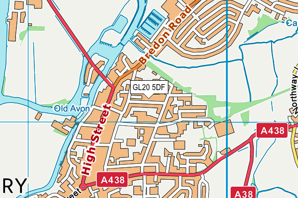 GL20 5DF map - OS VectorMap District (Ordnance Survey)