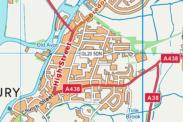 GL20 5DN map - OS VectorMap District (Ordnance Survey)