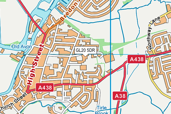GL20 5DR map - OS VectorMap District (Ordnance Survey)