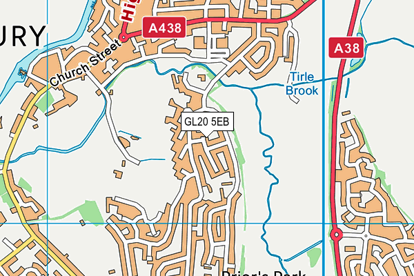 GL20 5EB map - OS VectorMap District (Ordnance Survey)