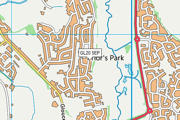 GL20 5EP map - OS VectorMap District (Ordnance Survey)