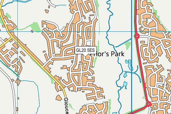 GL20 5ES map - OS VectorMap District (Ordnance Survey)