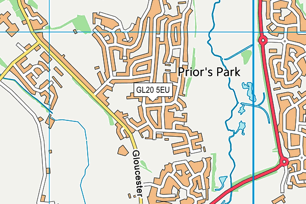 GL20 5EU map - OS VectorMap District (Ordnance Survey)