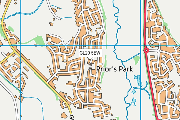 GL20 5EW map - OS VectorMap District (Ordnance Survey)