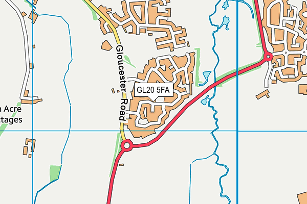 GL20 5FA map - OS VectorMap District (Ordnance Survey)