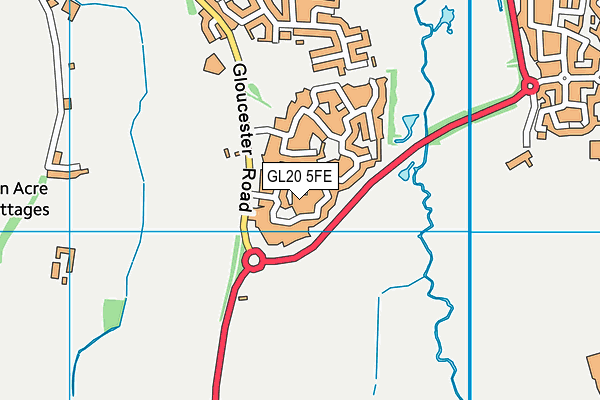 GL20 5FE map - OS VectorMap District (Ordnance Survey)