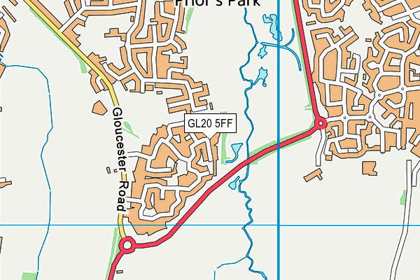 GL20 5FF map - OS VectorMap District (Ordnance Survey)
