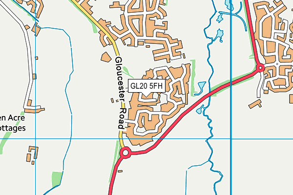 GL20 5FH map - OS VectorMap District (Ordnance Survey)