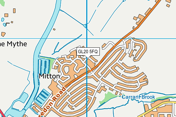GL20 5FQ map - OS VectorMap District (Ordnance Survey)
