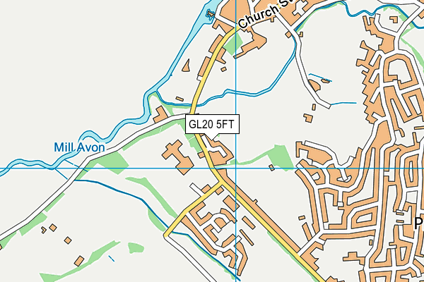 GL20 5FT map - OS VectorMap District (Ordnance Survey)