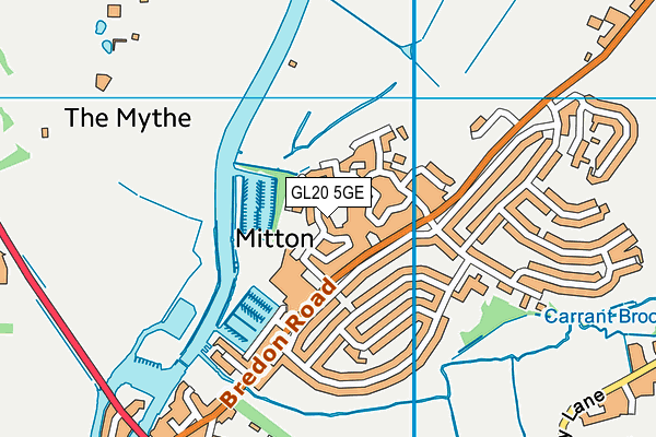 GL20 5GE map - OS VectorMap District (Ordnance Survey)