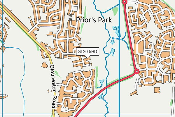 GL20 5HD map - OS VectorMap District (Ordnance Survey)