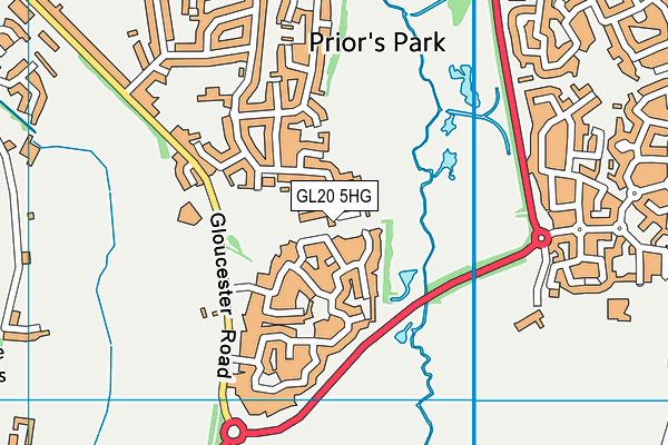 GL20 5HG map - OS VectorMap District (Ordnance Survey)
