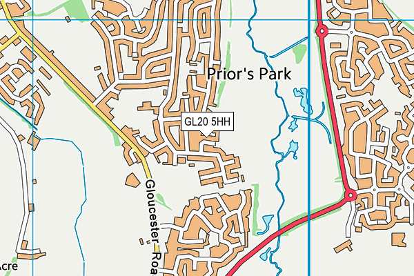 GL20 5HH map - OS VectorMap District (Ordnance Survey)