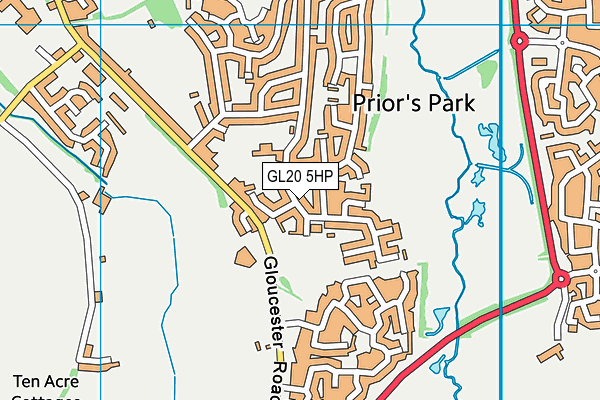 GL20 5HP map - OS VectorMap District (Ordnance Survey)