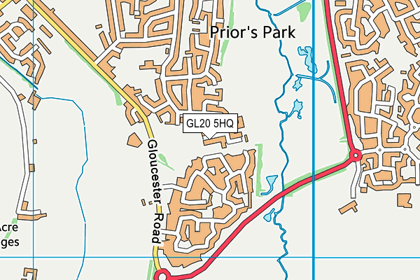GL20 5HQ map - OS VectorMap District (Ordnance Survey)