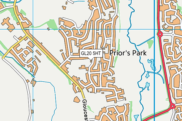 GL20 5HT map - OS VectorMap District (Ordnance Survey)