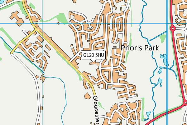 GL20 5HU map - OS VectorMap District (Ordnance Survey)