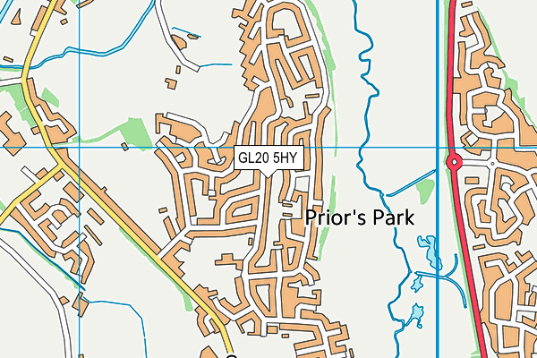 GL20 5HY map - OS VectorMap District (Ordnance Survey)