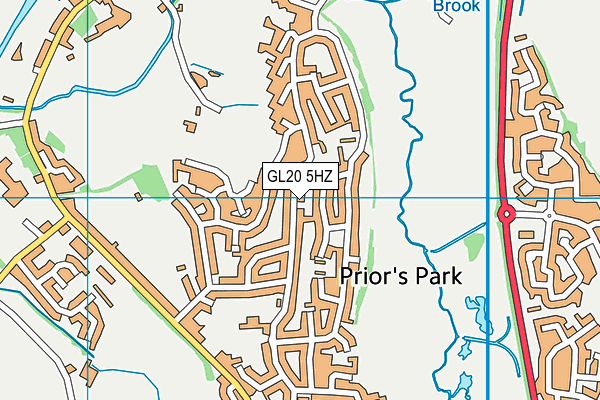 GL20 5HZ map - OS VectorMap District (Ordnance Survey)
